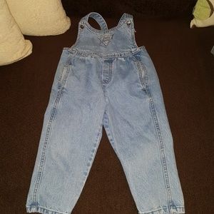Vintage toddler girls denim Guess? overalls